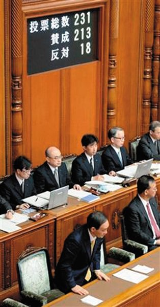 27日，日本國(guó)會(huì)參議院公布新建“國(guó)家安全保障會(huì)議”法案投票結(jié)果。