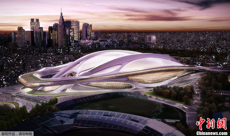 9月9日，2020年東京奧運會和殘奧會籌備委員會公布了日本新國家體育場效果圖。