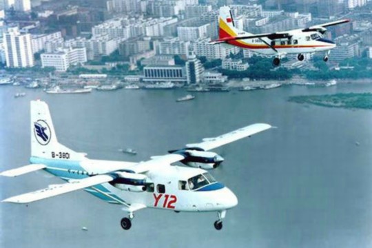 資料圖：中國運-12空中飛行。