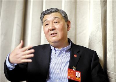 今年全國兩會期間，全國人大代表、浙江高院院長齊奇接受記者采訪。新京報記者 陳杰 攝