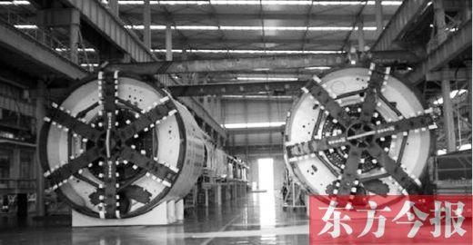 中鐵隧道裝備制造有限公司新下線的兩臺(tái)盾構(gòu)機(jī)