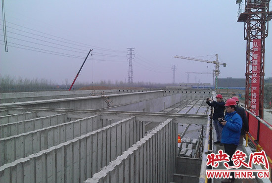 鄭州航空港第一水廠改擴(kuò)建工程現(xiàn)場。