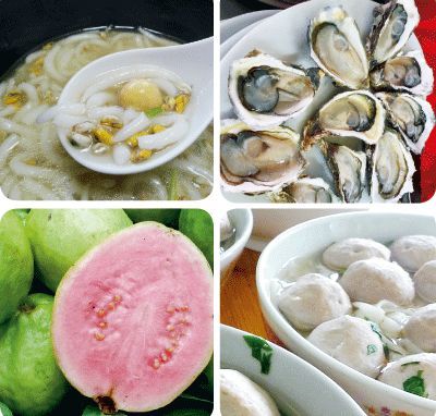 滿街可見(jiàn)新鮮的海鮮、瓜果和手打牛肉丸