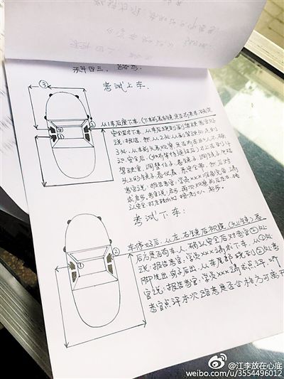 大叔手繪7米長(zhǎng)卷，為考“科目三”真是拼了