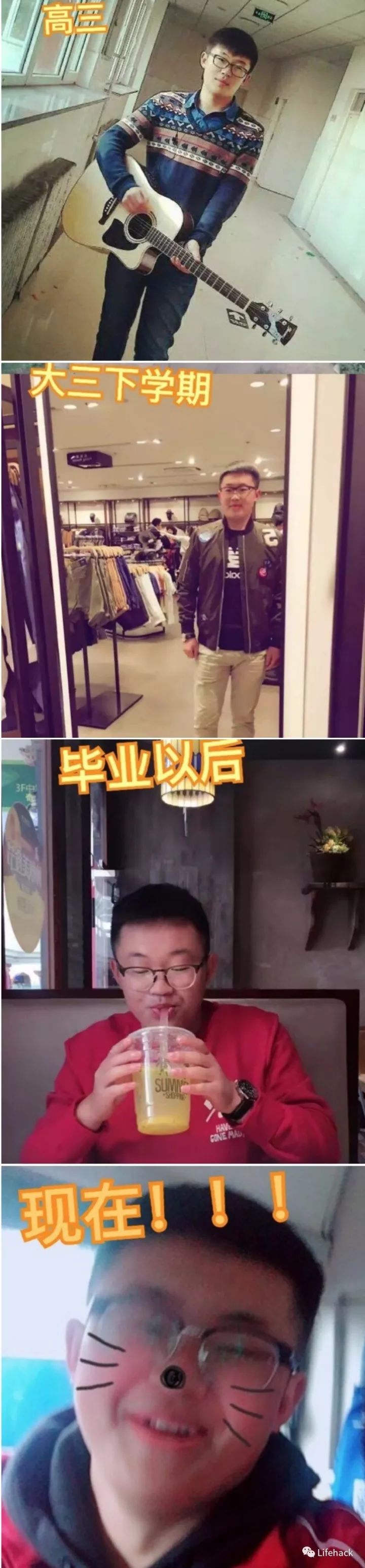 長(zhǎng)胖20斤，臉型怎么變？這些例子看完扎心了！