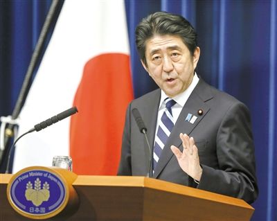  日本首相安倍晉三。