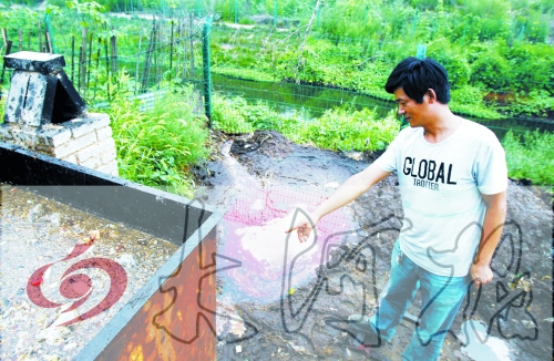 煉油點將骯臟、臭氣熏人的廢水直接排入溝渠。