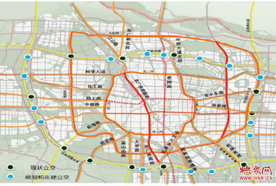 兩環(huán)十七放射景觀廊道建設(shè)。