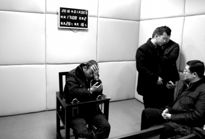 1月5日，犯罪嫌疑人馬永平在接受審訊。
