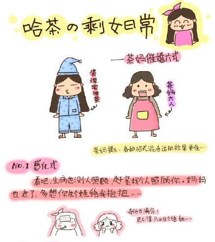 溫州“剩女”屢遭母親催婚 漫畫吐槽走紅網(wǎng)絡