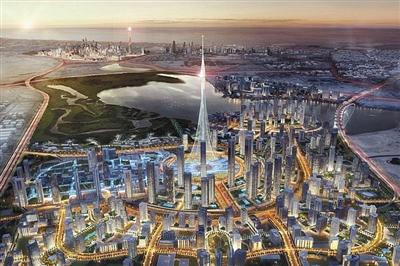 迪拜計(jì)劃修建的觀光塔示意圖。