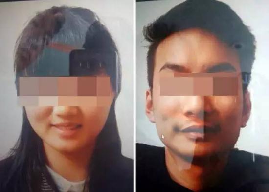 兩名遭綁架的中國公民照片。