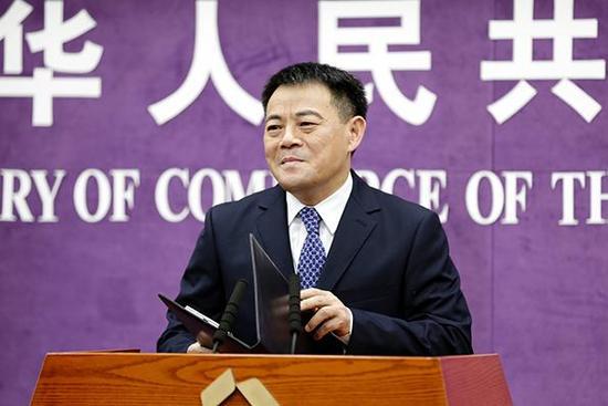 商務部發(fā)言人孫繼文。資料圖
