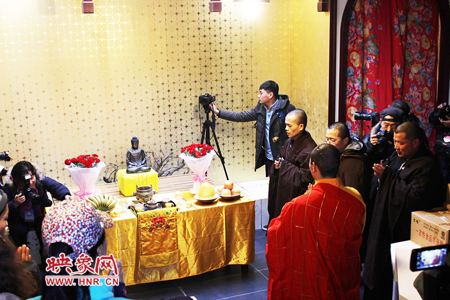 祈福法會(huì)現(xiàn)場(chǎng)。