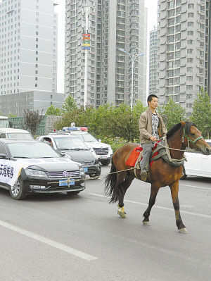 　馬拉汽車(chē)引人關(guān)注。