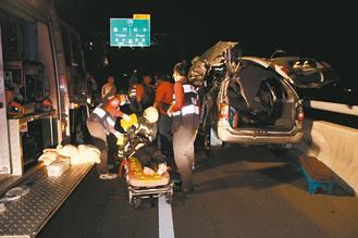 嘉義縣八十二號(hào)快速道路發(fā)生死亡車禍，造成二死一重傷慘劇。