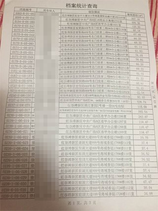 南昌中級人民法院一法官證實，他從南昌市房管局調出徐林保及其家人名下的部分房產(chǎn)信息表。