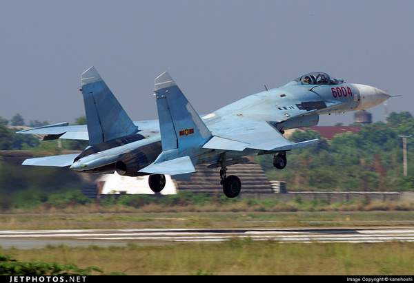 　　資料圖：越南空軍蘇-27SK戰(zhàn)機。