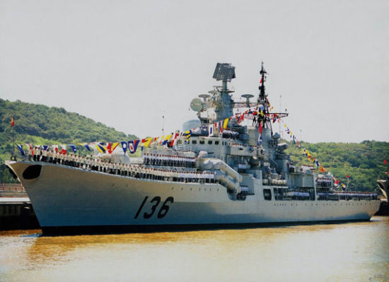 資料圖：東海艦隊的杭州號驅逐艦。