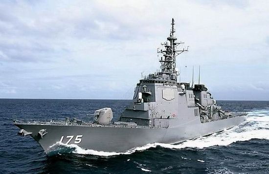資料圖：日本宙斯盾級導(dǎo)彈驅(qū)逐艦妙高號(DD175)。