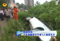 小車(chē)側(cè)翻懸空半坡 5人被困車(chē)內(nèi)