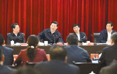 3月18日，習(xí)近平聽取蘭考縣教育實(shí)踐活動(dòng)情況匯報(bào)，并發(fā)表重要講話。